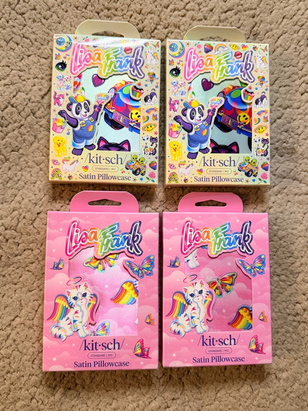 ✨ New Kitsch X Lisa Frank Limited Edition Satin Pillowcase Sets✨